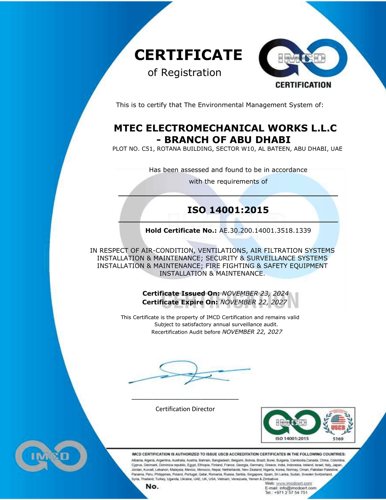 ISO 14001:2015 Environmental Management System