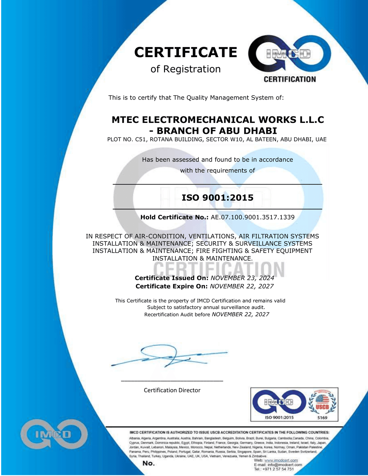 ISO 9001:2015 Quality Management System